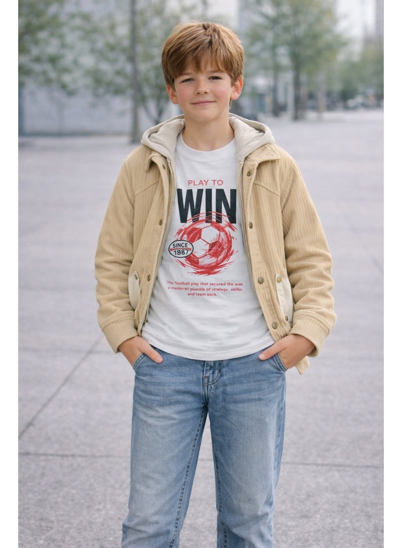 جيزرا طقم ولادي شيك مناسب للخروج والدراسة، تصميم عصري مريح، ملابس أطفال ولادي بجودة عالية، اختيار مثالي لكل يوم. - Image 3